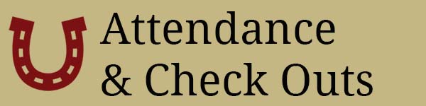 Attendance & Check outs